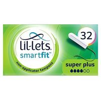 Lil-Lets Non-Applicator Tampons Super Plus 32 Pack