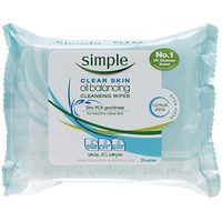 Simple Clear Skin Oil Balancing Cleansing Wipes 25s