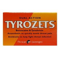 Tyrozets Throat Lozenges - 24 Lozenges