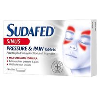 Sudafed Sinus Pressure & Pain Tablets - 24 Tablets