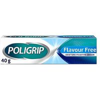 Poligrip Flavour Free Totalcare Dental Fixative Cream 40g