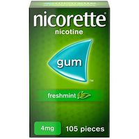Nicorette Freshmint 4mg Gum- 105 Pieces