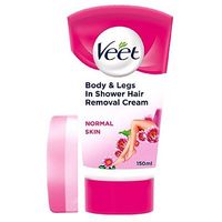 Veet In-Shower Hair Removal Cream With Lotus Milk & Jasmine Fragrance For Normal Skin 150ml