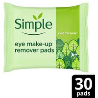 Simple Kind To Eyes Eye Make-Up Remover Pads 30s