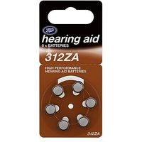 Boots Hearing Aid Batteries 312ZA - 6 Pack