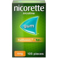 Nicorette Fruitfusion Gum 4mg - 105 Pieces