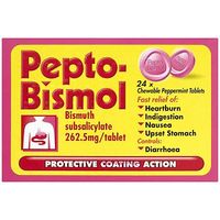 Pepto Bismol 24 Chewable Peppermint Tablets