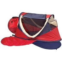 NSA UV Deluxe Travel Cot With Mattress - Red