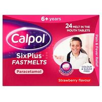 Calpol Six Plus Fastmelts (250mg Orodispersible Tablets) - 24 Fastmelts