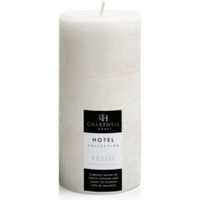 Chartwell Home Linen & White Cotton Pillar Candle - 5024418915485