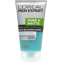 L'Oreal Men Expert Pure Matt Exfoliating Face Wash 150ml