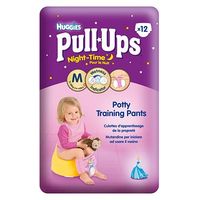 Huggies Pull-Ups Disney Princesses Night-Time Girl Size 5 Potty Training Pants - 1 X 12 Pants