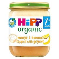 HiPP Organic Fruit Layer Mango & Banana Topped With Yogurt 160g