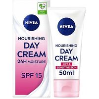Nivea Daily Essentials Light Moisturising Day Cream For Dry And Sensitive Skin SPF15 50ml