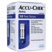 Accu-Chek Aviva Blood Glucose Test Strips -10 Strips
