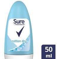 Sure Women Cotton Dry Anti-perspirant Deodorant Roll-on 50ml
