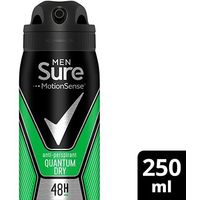 Sure Men Quantum Dry Anti-Perspirant Deodorant Aerosol 250ml