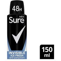 Sure Men Invisible Ice Anti-perspirant Deodorant Aerosol 150ml
