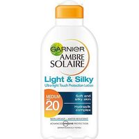 Garnier Ambre Solaire Light & Silky Protection Lotion Ultra-Light Touch SPF20 200ml