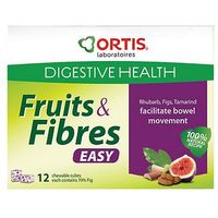 Ortis Fruits And Fibres - 12 Chewable Fruit Cubes