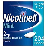 Nicotinell Mint Medicated Chewing Gum 2mg - 204 Pieces