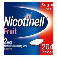 Nicotinell Fruit 2mg Chewing Gum - 204 Pieces