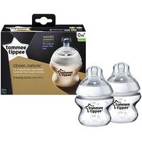 Tommee Tippee Closer To Nature Easivent Baby Feeding Bottles 150ml - 2Pack