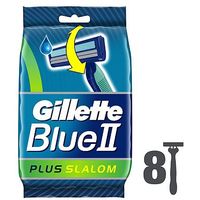 Gillette Blue II Plus Slalom 8 Disposable Razors