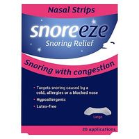 Snoreeze Snoring Relief Nasal Strips Large - 20 Applications