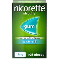 Nicorette Icy White 2mg Gum - 105 Pieces