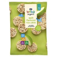 Boots Baby Organic Apple Flavoured Rice Cakes Stage 2/3 7/12months+ 50g