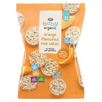 Boots Baby Organic Orange Flavoured Rice Cakes Stage 2/3 7/12months+ 50g