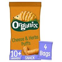 Organix Goodies Organic Cheese & Herb Puffs 4 X 15g