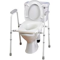 Homecraft Adjustable Stirling Toilet Frame With Padded Arms