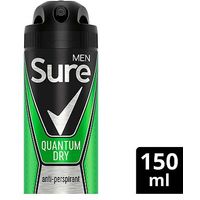 Sure Men Quantum Dry Anti-perspirant Deodorant Aerosol 150ml