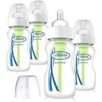 Dr Brown's Wide Necked Baby Feeding Bottle 240ml 4Pack