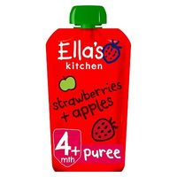 Ella's Kitchen Strawberries + Apples Stage 1 From 4 Months 120g