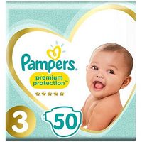Pampers New Baby Nappies Size 3 Essential Pack - 50 Nappies