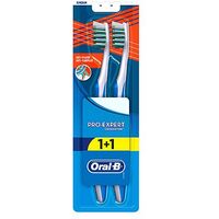 Oral-B Pro-expert Cross Action Anti Plaque Manual Toothbrush Medium - Twin Pack