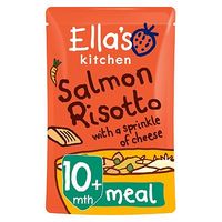 Ella's Kitchen Super Scrummy Salmon Risotto With A Sprinkle Of Cheese Stage 3 From 10 Months 190g