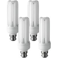 Diall B22 20W CFL Stick Light Bulb Pack Of 4