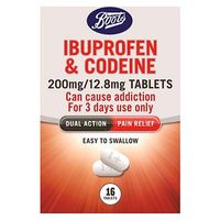 Boots Ibuprofen And Codeine 200 Mg/12.8 Mg Tablets - 16 Tablets