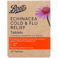Boots Cold And Flu Relief Echinacea Tablets (60 Tablets)