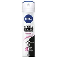 NIVEA Invisible Black & White Clear 48hr Anti-Perspirant Deodorant Spray 150ml