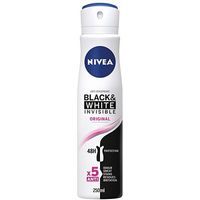 NIVEA Invisible Black & White Clear 48hr Anti-Perspirant Deodorant Spray 250ml