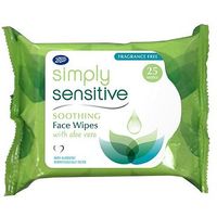 Boots Simply Sensitive Face Wipes 25s