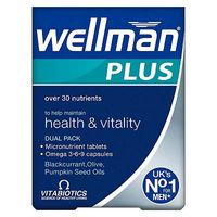 Vitabiotics Wellman Plus Omega 3, 6 & 9 56 Tablets/Capsules
