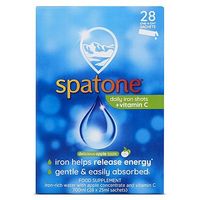 Spatone Liquid Iron Supplement Delicious Apple Taste With Vitamin C 28 X 25ml