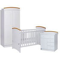 Tutti Bambini 3Piece Barcelona Nursery Furniture Set - Beech White Finish