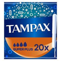 Tampax Cardboard Applicator Super Plus 20 Tampons